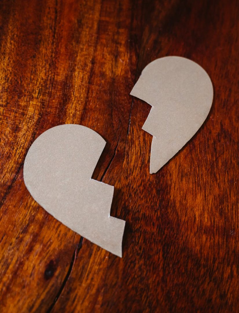 wood love art heart