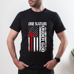 One nation under God T-shirt, American patriot